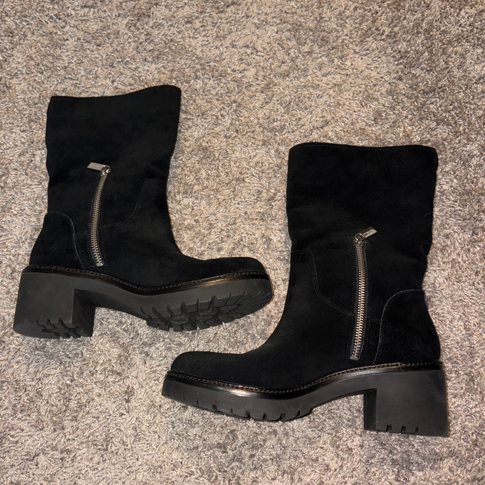 Michael Kors Suede Black Booties NWOB - Picture 4 of 4